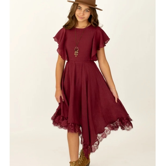 Joyfolie Other - Girls Joy Folie Lakynna dress in Garnet burgundy sz 6